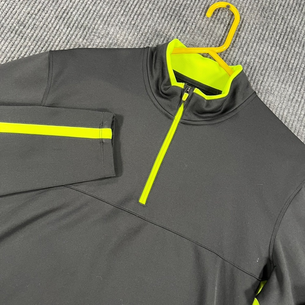 Nike Golf Pullover Shirt Womens Medium Therma Fit Black Long Sleeve 1/4 Zip